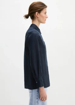 Leinen-Bluse regular aus leichter Qualität