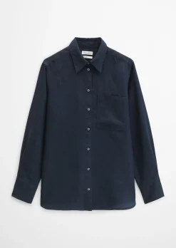 Leinen-Bluse regular aus leichter Qualität