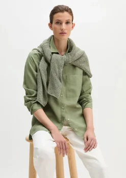 Leinen-Bluse regular aus leichter Qualität