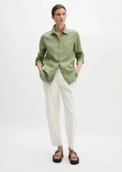 Leinen-Bluse regular aus leichter Qualität