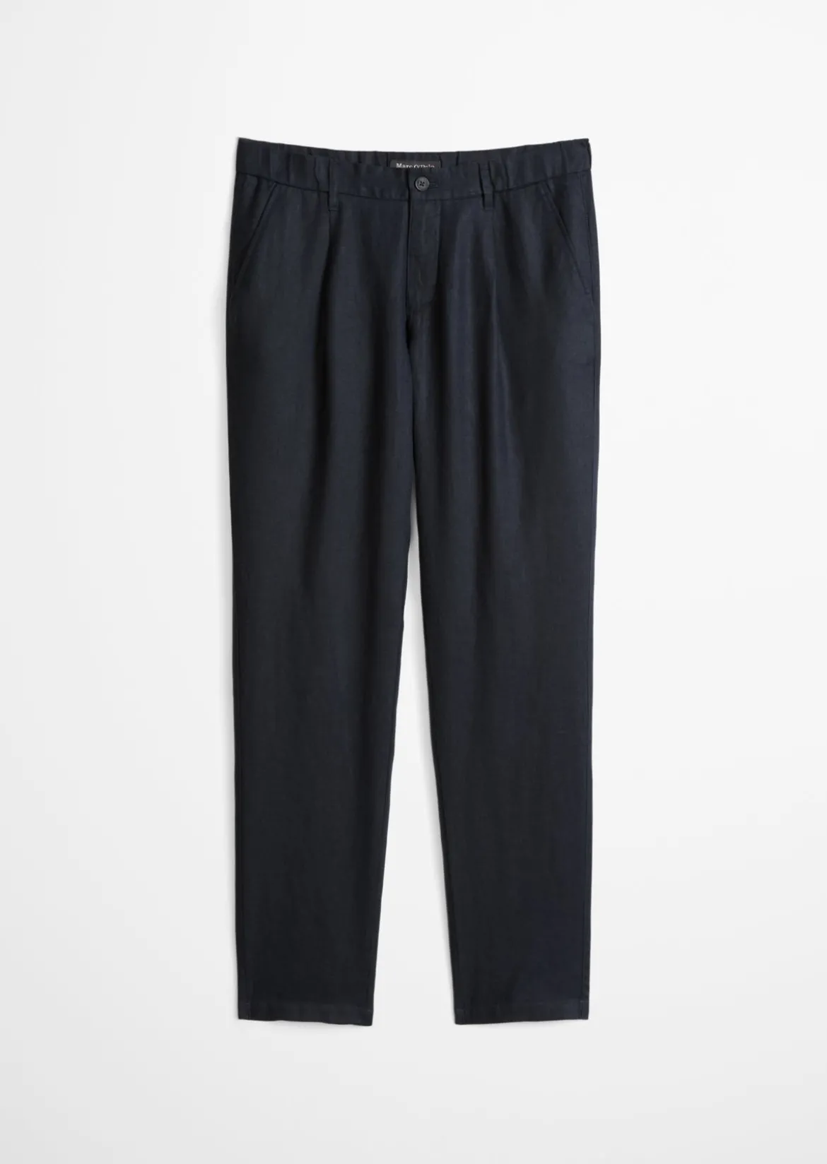 Leinenhose Model Osby Jogger pleats mit elastischem Bund