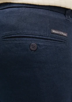 Leinenhose Model Osby Jogger pleats mit elastischem Bund