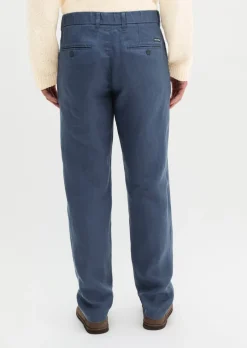 Leinenhose Model Osby Jogger pleats mit elastischem Bund