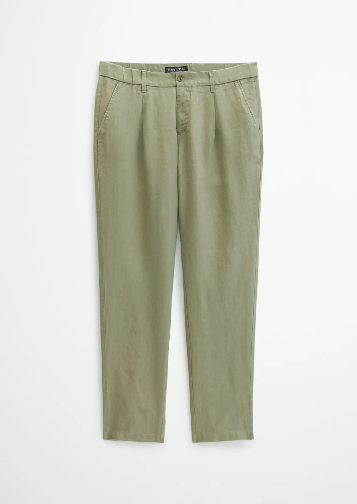 Leinenhose Model Osby Jogger pleats mit elastischem Bund