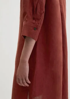 Leinenkleid loose mit nahtfeinem Reißverschluss