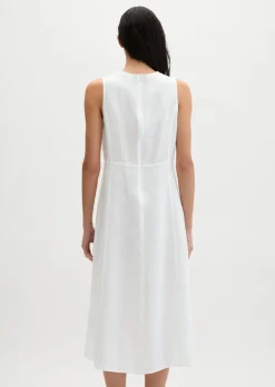 Leinenkleid shaped mit nahtfeinem Reißverschluss