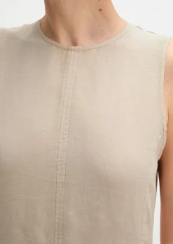 Leinenkleid shaped mit nahtfeinem Reißverschluss