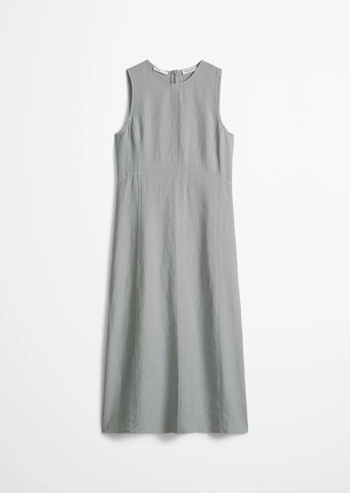Leinenkleid shaped mit nahtfeinem Reißverschluss