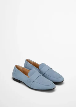 Loafer Model Safina aus weichem Velours-Rindleder