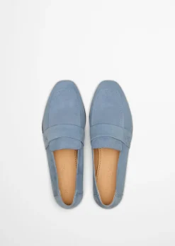 Loafer Model Safina aus weichem Velours-Rindleder