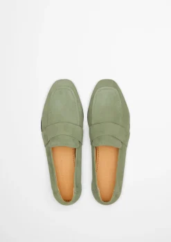 Loafer Model Safina aus weichem Velours-Rindleder