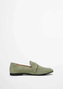 Loafer Model Safina aus weichem Velours-Rindleder