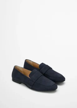 Loafer Model Safina aus weichem Velours-Rindleder