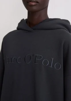 Logo-Hoodie-Kleid relaxed aus reiner Bio-Baumwolle