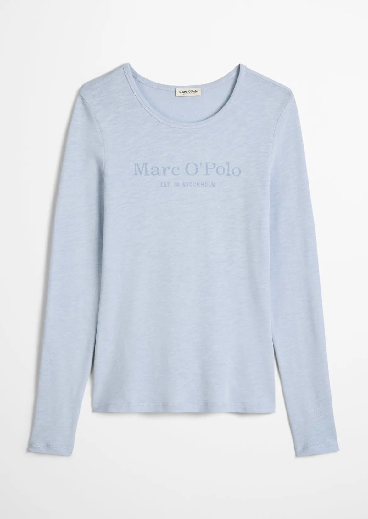 Logo-Longsleeve regular aus Slub Jersey