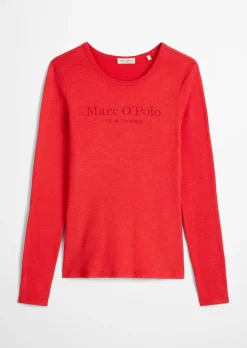 Logo-Longsleeve regular aus Slub Jersey