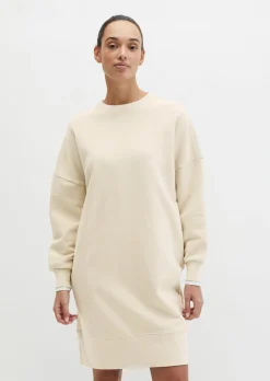 Logo-Sweatkleid straight mit recycelter Baumwolle