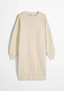 Logo-Sweatkleid straight mit recycelter Baumwolle