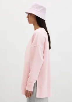 Logo-Sweatshirt loose mit recycelter Baumwolle