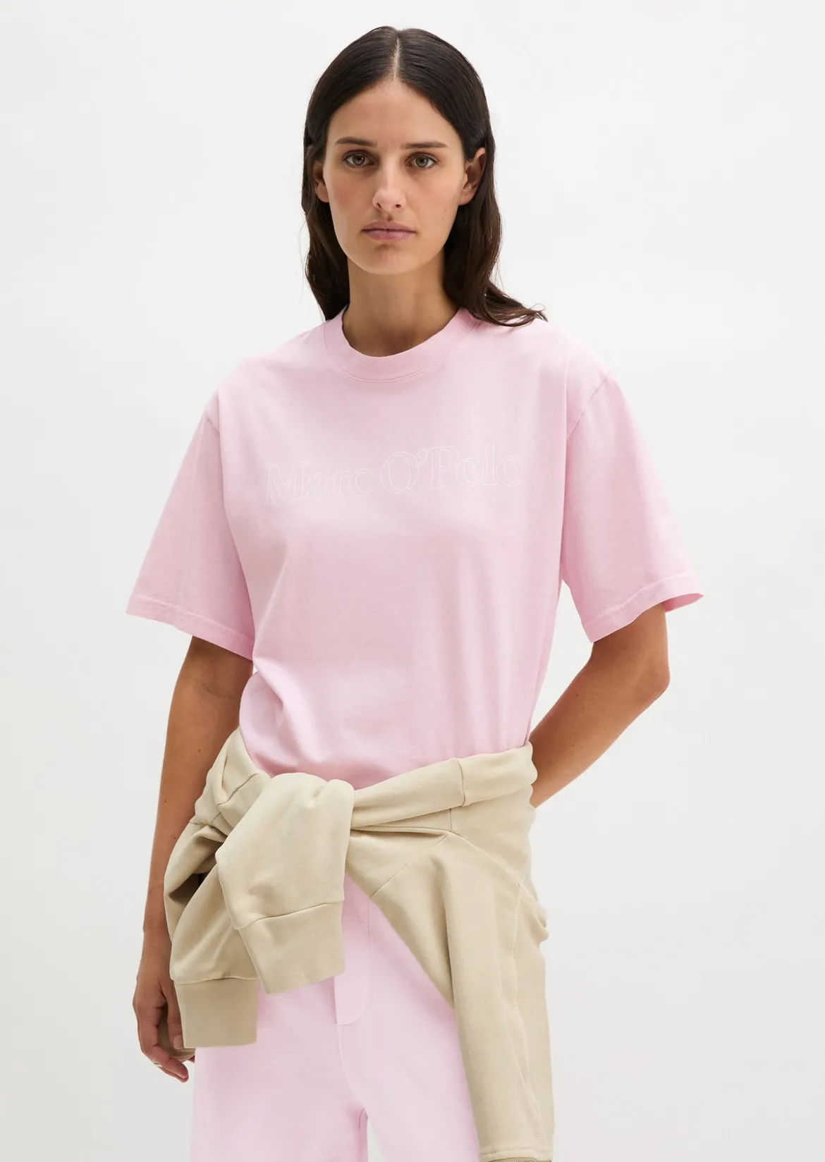 Logo-T-Shirt regular aus recycelter und Bio-Baumwolle