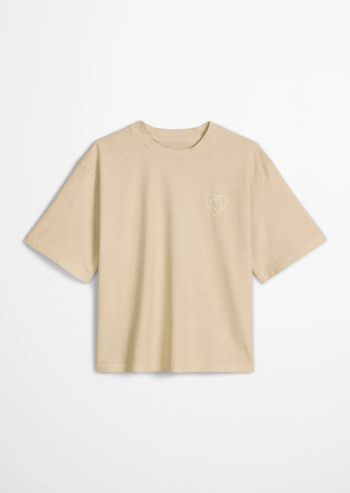 Logo-T-Shirt regular aus recycelter und Bio-Baumwolle