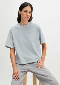Logo-T-Shirt regular aus recycelter und Bio-Baumwolle
