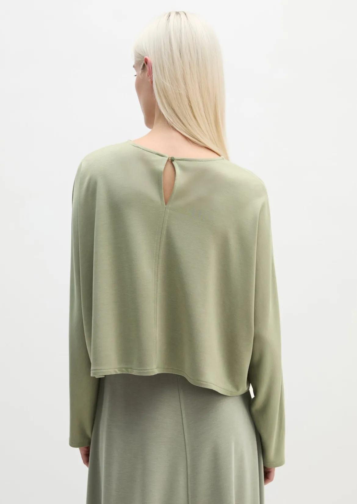Longsleeve cropped aus LENZING™ ECOVERO™