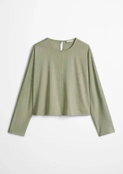 Longsleeve cropped aus LENZING™ ECOVERO™