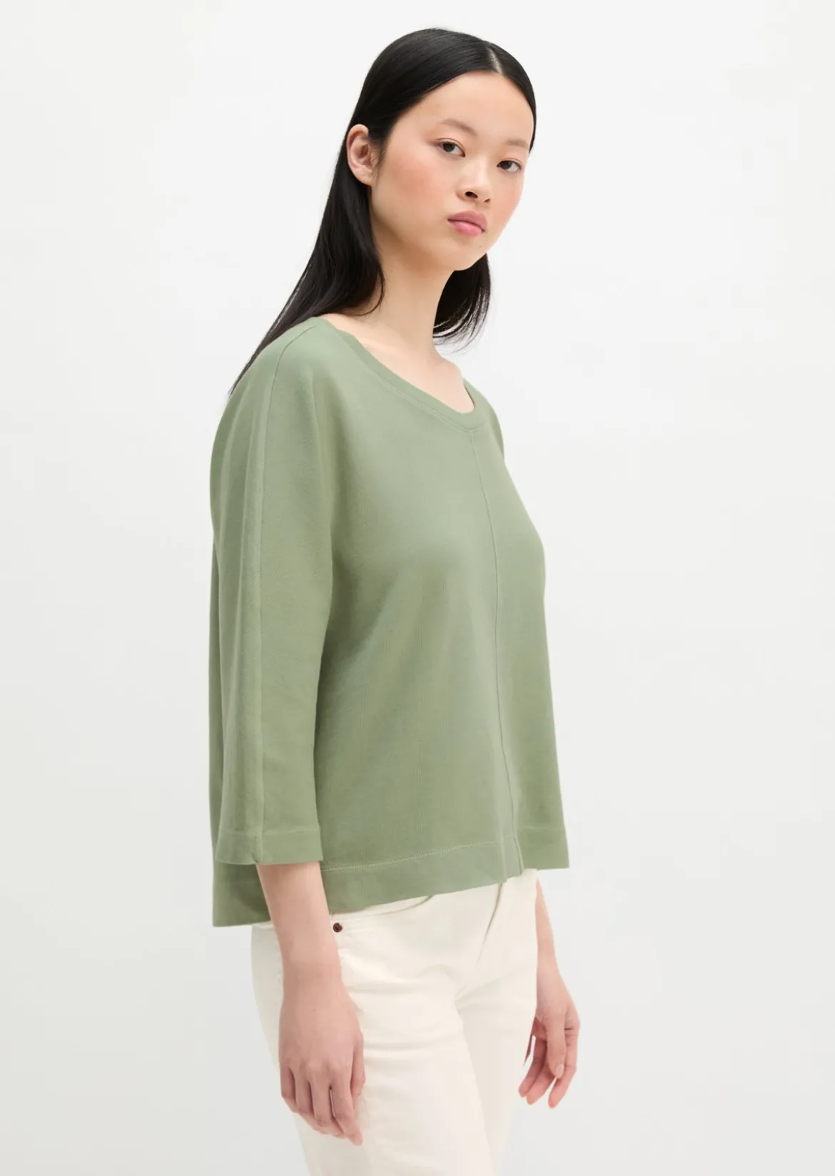 Longsleeve loose aus Organic Cotton Single Jersey