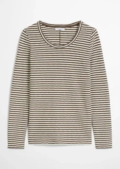 Longsleeve regular aus Heavy Slub Jersey