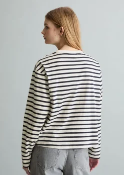 Longsleeve regular aus Heavy Slub Jersey