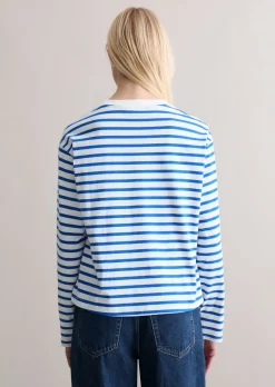 Longsleeve regular aus Heavy Slub Jersey
