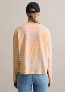 Longsleeve regular aus Heavy Slub Jersey