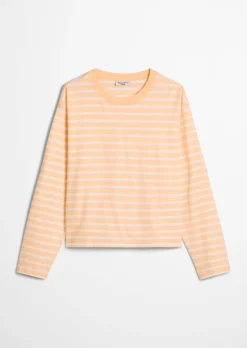 Longsleeve regular aus Heavy Slub Jersey