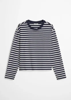 Longsleeve regular aus Heavy Slub Jersey