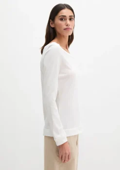Longsleeve regular aus weichem Baumwoll-Single-Jersey