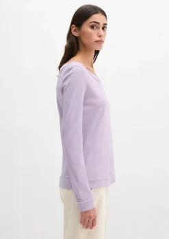 Longsleeve regular aus weichem Baumwoll-Single-Jersey