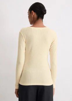 Longsleeve slim aus Organic-Cotton-Modal-Mix