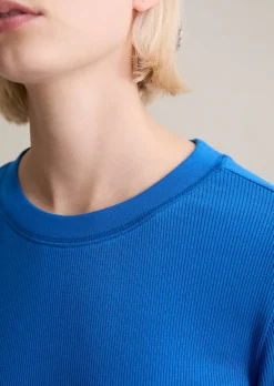 Longsleeve slim aus softem Bio-Baumwolle-Modal-Stretch-Jersey