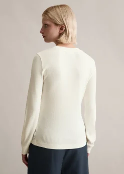 Longsleeve slim aus softem Bio-Baumwolle-Modal-Stretch-Jersey