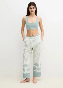 Lounge-Hose aus leichtem Bio-Baumwoll-Jersey