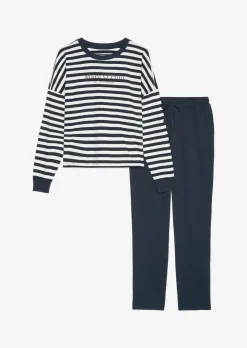 Lounge-Pyjama-Set aus softem Bio-Baumwoll-Jersey