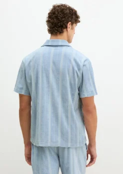 Lounge-Shirt in gestreifter Frottee-Qualität