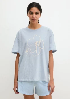 Lounge-T-Shirt im Boyfriend-Style