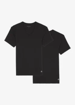 Lounge-T-Shirt im 2er Pack