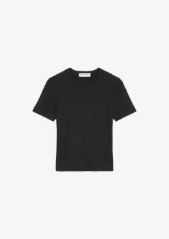 Lounge-T-Shirt slim aus Bio-Baumwolle-Mix mit TENCEL™ Modal