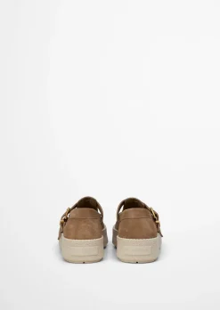 Mary-Jane-Loafer Model Pia aus weichem Veloursleder