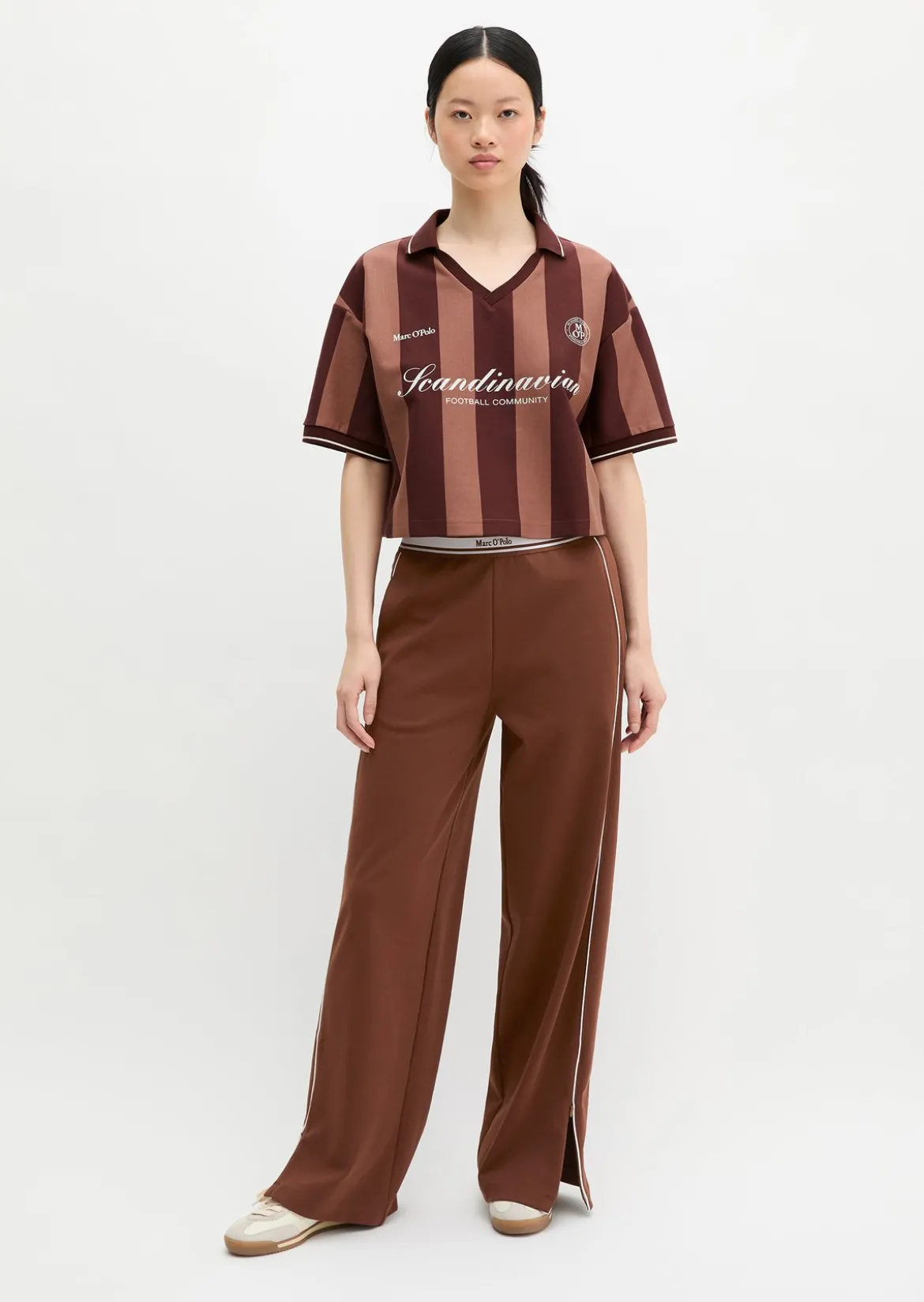 MOP Club '67 Football Trikot Shirt, Cropped, Striped aus Organic Cotton-Mix