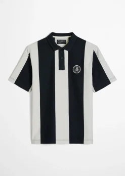 MOP Club '67 Football Tricot Polo, Heavy Jersey, Striped aus schwerer Bio-Baumwoll-Qualität