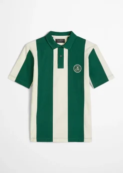 MOP Club '67 Football Tricot Polo, Heavy Jersey, Striped aus schwerer Bio-Baumwoll-Qualität